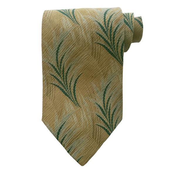 Giorgio Armani Other - vintage GIORGIO ARMANI Cravatte foliage gold silk career tie